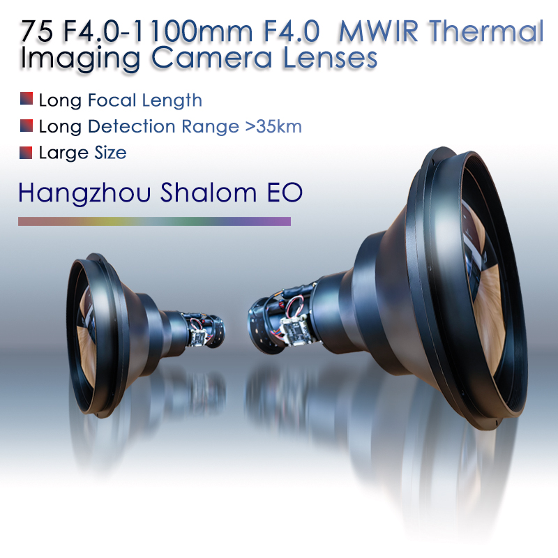 Long Range Large Size MWIR Thermal Imaging Zoom Lenses